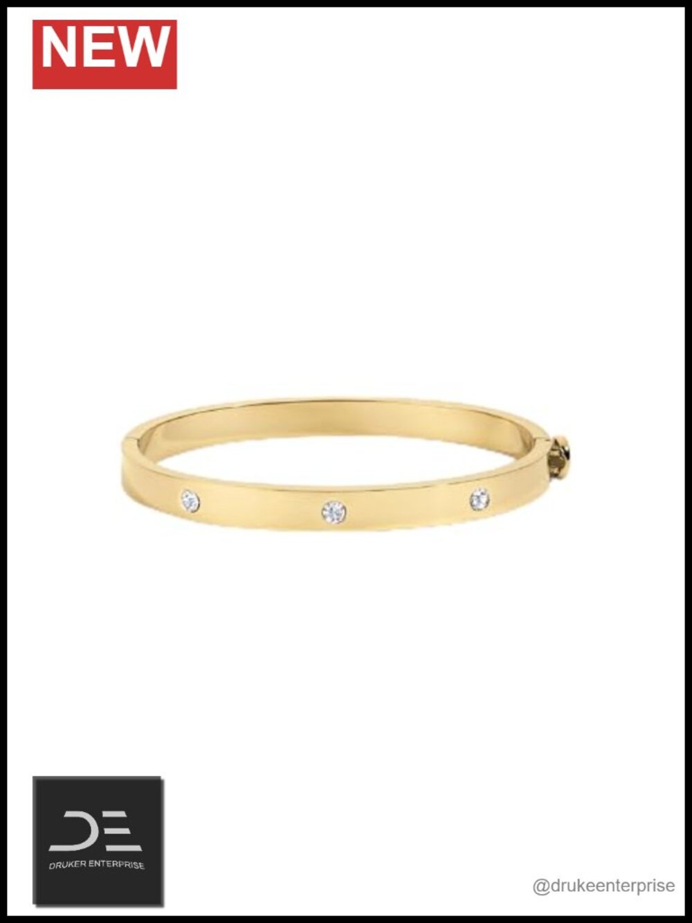 14k Gold Plated Bangle Bracelet Adjustable Fine Jewelry
